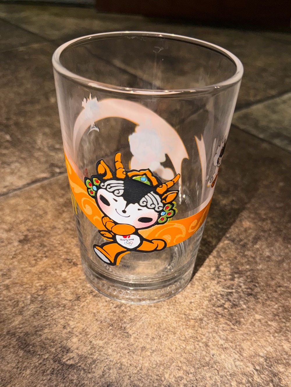 McDonald's Orange Mascot Glass Tumbler